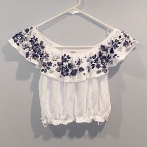 NWOT off the shoulder crop top